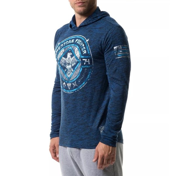 AMERICAN FIGHTER Men's T-Shirt L/S MACCARTHY HOOD - Picture 10 of 11